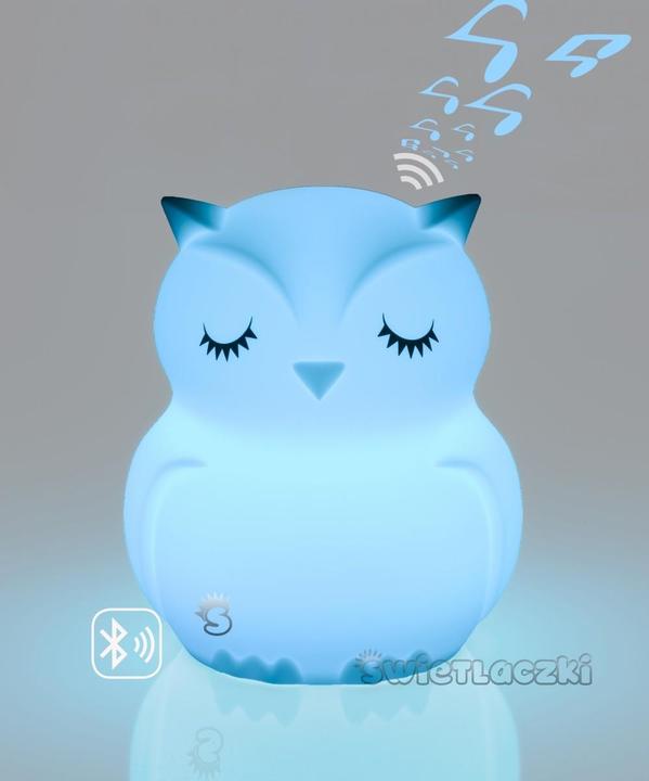 Immagine prodotto MesMed Lampada in silicone a colori cangianti con altoparlante Bluetooth Gufo fluorescente HU HU