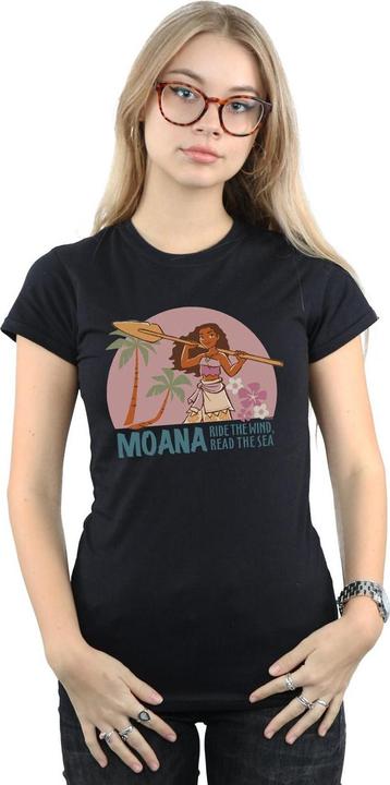 Actual product image Disney Womens/Ladies Moana Read The Sea Cotton T-Shirt (L)
