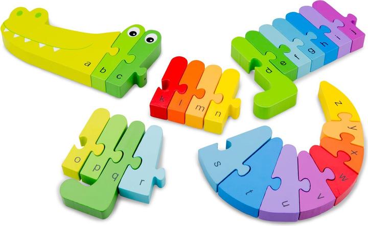 Produktbild New Classic Toys Alphabet Puzzle - Krokodil