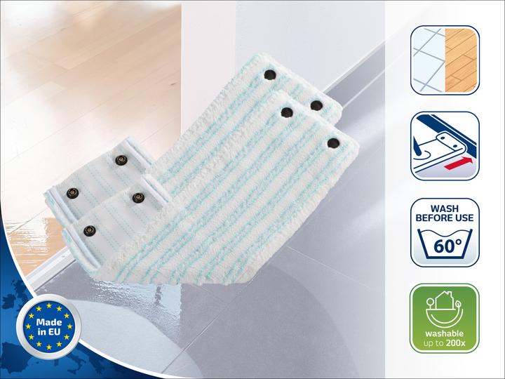 Actual product image Leifheit 2 pack Wiper cover CLEAN TWIST XL/Combi XL micro duo (2 pcs.)