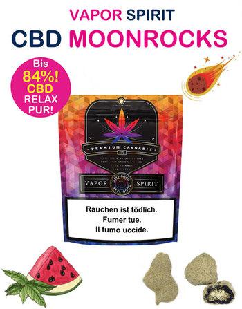 Actual product image Vapor Spirit CBD - Moonrocks Melon / Mint 5.0 g (5 g, Indoor)
