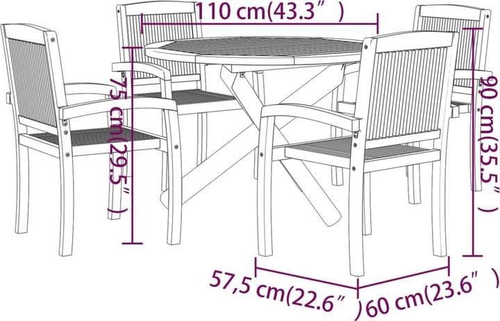 Produktbild VidaXL Yakez (110 cm)