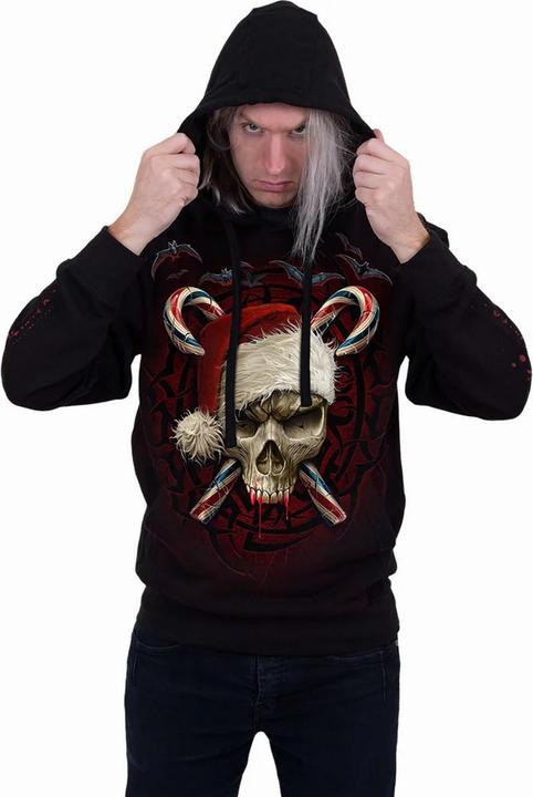 Produktbild Spiral Candy Cane Santa Kapuzenpullover (M)