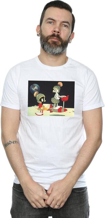 Actual product image Looney Tunes Mens Bugs Bunny Spaced T-Shirt (S)