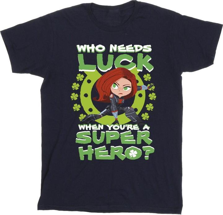 St Patrick's Day Black Widow Luck TShirt (XL)