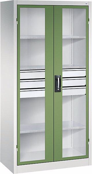 Produktbild C+P Sichtfenster-Flügeltürschrank (93 cm, 195 cm)