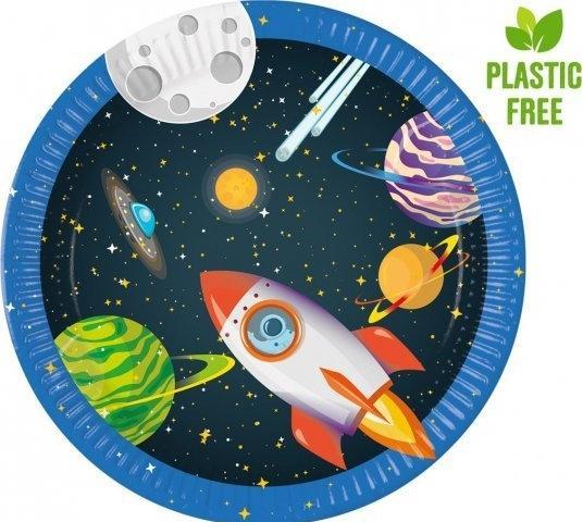 Produktbild Globos Pappteller FSC Rocket Space, 8 Stk. (8 x)