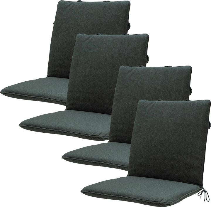 Immagine prodotto Natura Punto Schienale basso per sedia da giardino di Madison, set da 4 (97 x 49 cm)