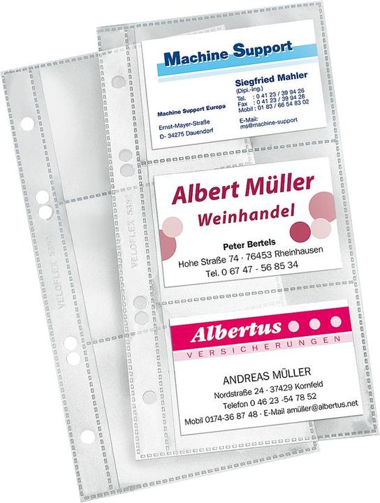 Produktbild Magni Visitenkartenhüllen PP Ersatzeinlagen 10er (90 x 65 mm)