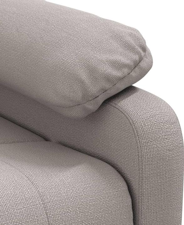 Actual product image VidaXL Massage armchair TV armchair Relax armchair Recliner armchair Taupe fabric
