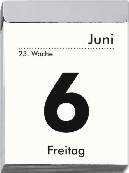 Productafbeelding Dagelijkse scheurkalender 2025 M, 5,4x7,2cm, scheurkalender met Sudoku's, recepten en puzzels (Duits)