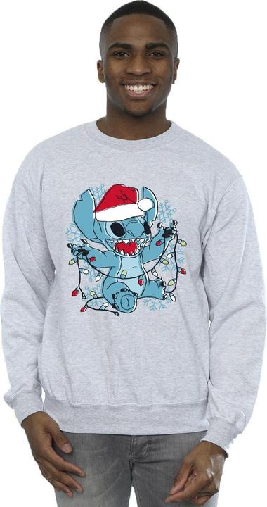 Produktbild Disney Lilo And Stitch Christmas Lights Sketch Sweatshirt (XL)