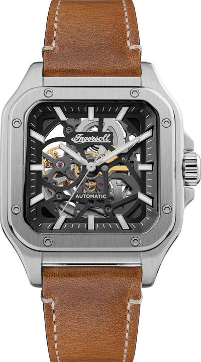 Produktbild Ingersoll 1892 Ingersoll I14503 Herrenuhr Ingersoll Ollie Automatik 45mm 5ATM (Skeleton-Uhr)