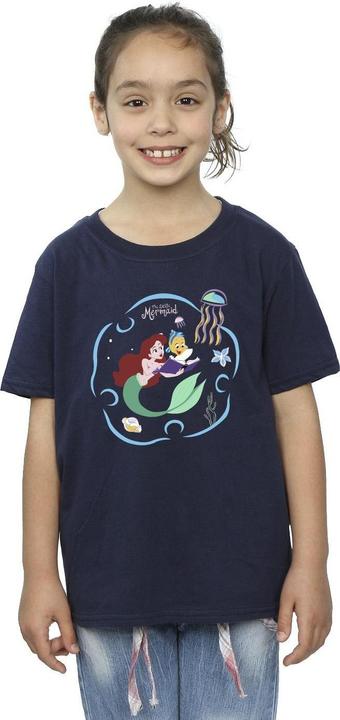 Image du produit Disney - T-shirt THE LITTLE MERMAID READING A BOOK - Fille (152, 158)