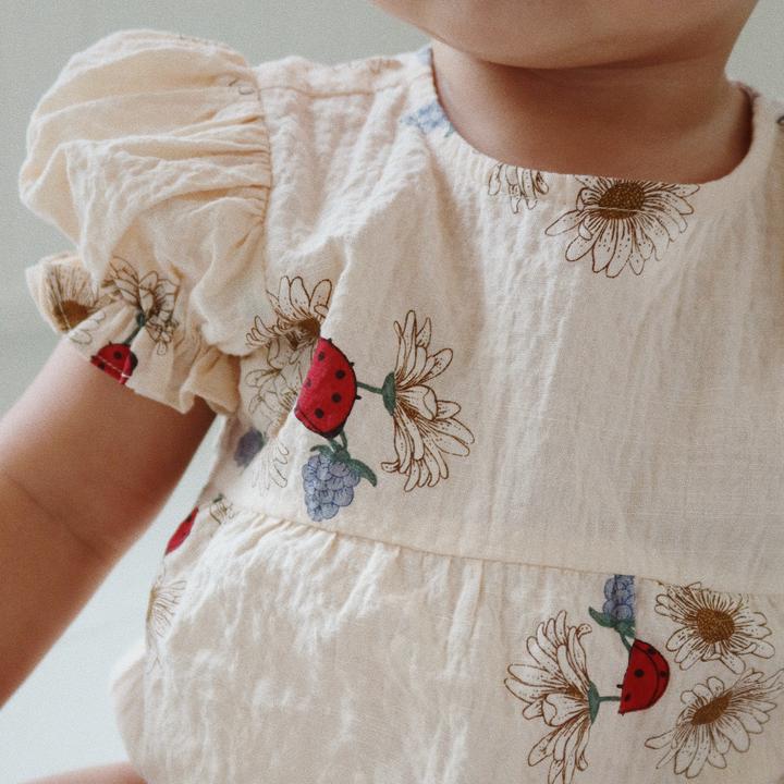 Produktbild Konges Slojd Vida Mit Puffärmel Ladybug (80)