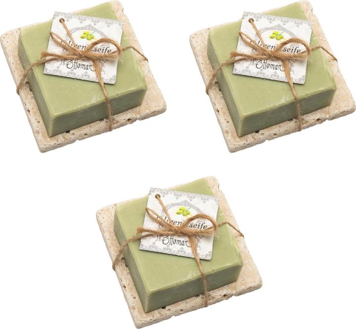 Image du produit Natura Punto Set de 3 savons à l'huile d'olive et au laurier (Savon dur)
