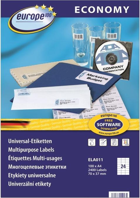 Produktbild Avery Dennison ELA011 Druckeretikett Selbstklebendes Druckeretikett