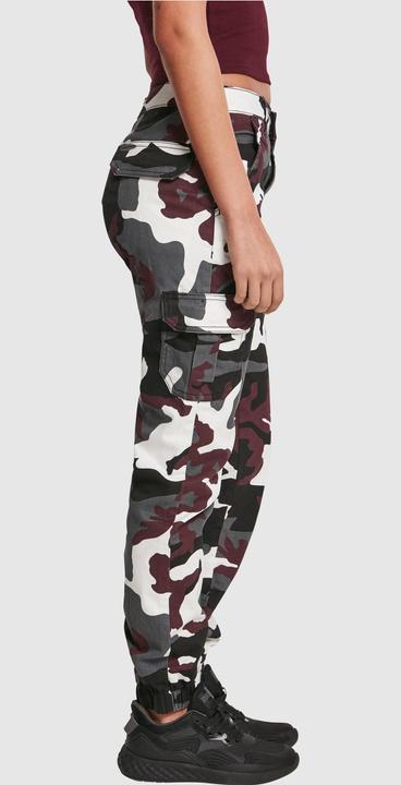 Actual product image Urban Classics Ladies High Waist Camo Cargo Pants (28)