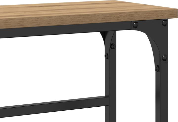 Image du produit VidaXL Table console Artisan chêne 75x19,5x75 cm en bois composite et acier