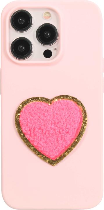 Immagine prodotto PhoneLook Adesivo Sticker per smartphone ricamato in 3D Cuore rosa