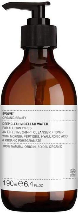 Evolve Organic Beauty Natural Deep Clean Micellar Water 6.4 fl oz 190 mL (Mitesserentferner, 190 ml)