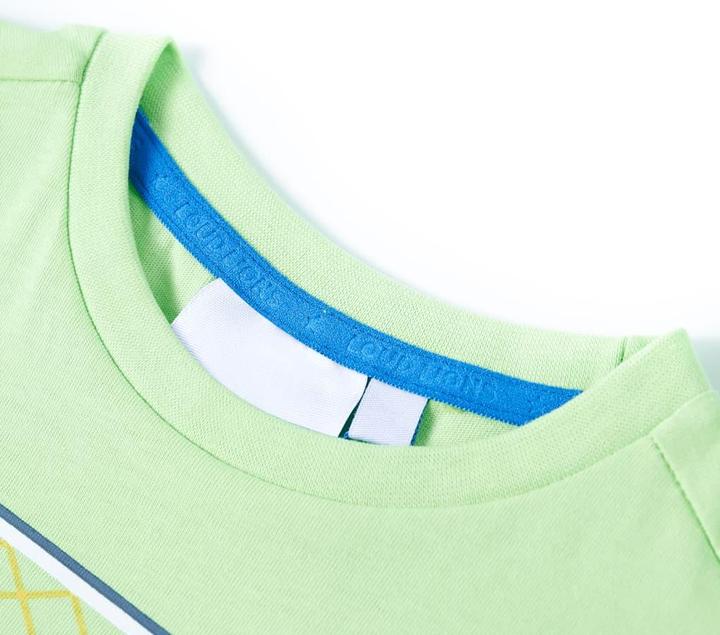 Actual product image VidaXL Children's T-shirt lime green 104,Material: 100 % cotton,Colour (104)