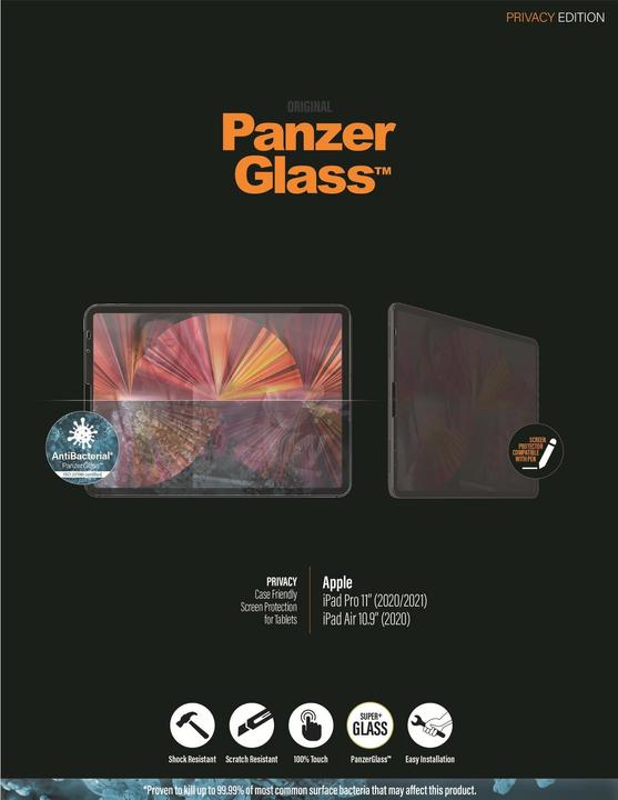 Actual product image PanzerGlass Privacy (1 Piece, iPad Pro 11 2020 (2. Gen), iPad Pro 11 2021 (3rd Gen), iPad Air 2020 (4. Gen))