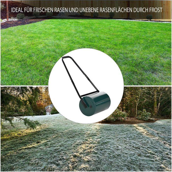 Actual product image Swisshandel24 Lawn roller with U-handle Garden roller Garden roller 30 cm diameter 30 L water/sand filling 41 cm