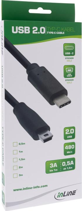 Actual product image InLine USB 2.0 cable (1.50 m, USB 2.0)