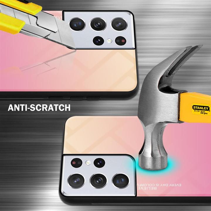 Productafbeelding Cadorabo TPU 2 kleuren glasdekking (Samsung Galaxy S21 Ultra)