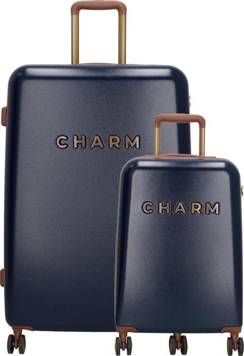 Produktbild Charm Charme London Schönes Reisegepäck Set - 2 -Stück - TSA Slot - Blau (95 l, L (90 - 115l))