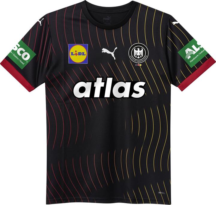 Puma DHB Away Jersey Jr SS25 with sponsor