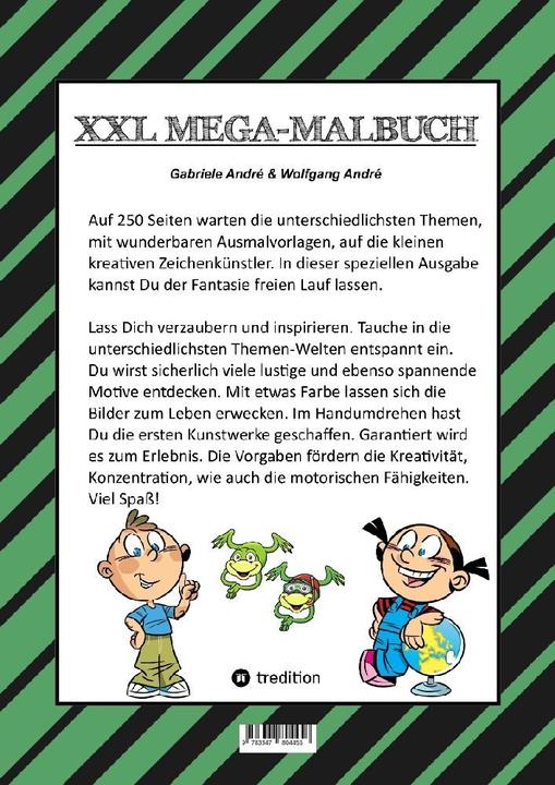 Actual product image Mega Malbuch - 250 Seiten - Lustige Motive - Spannende Themen - Verschiedene Welten - Ein Abenteuer