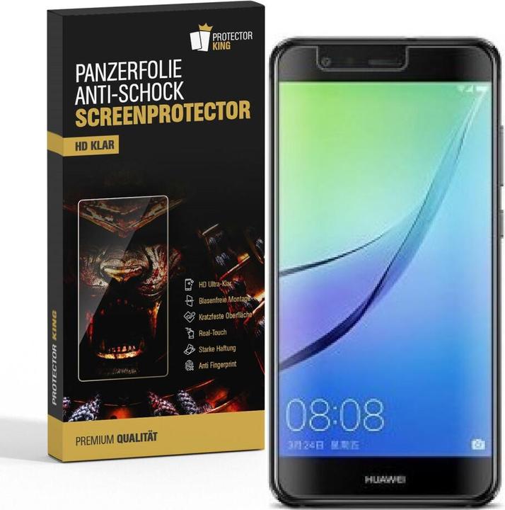 Actual product image Protectorking 3x Panzerfolie Anti-Shock HD Klar (3 Piece, Huawei Nova Lite)