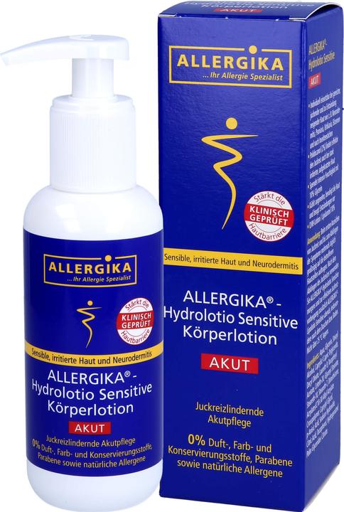 Actual product image Allergika Hydrolotio sensitive, 200 ml LOT (Body lotion, 200 ml)