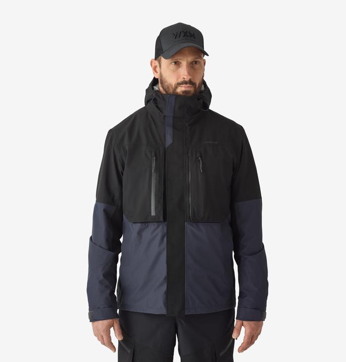 Immagine prodotto Caperlan Giacca da pesca FJ 500 WPF impermeabile da uomo grigio/nero (L)