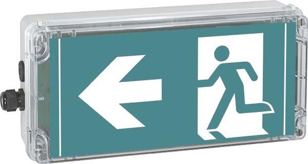 Actual product image Eaton EXIT V-CG-S emergency exit sign luminaire 12191020022