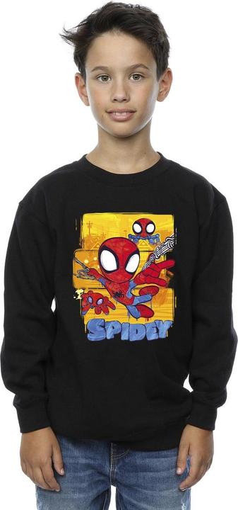 Actual product image Boys Spidey And His Amazing Friends Flying Sweatshirt (116)