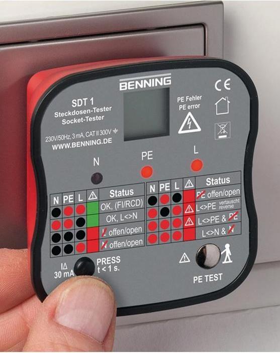 Immagine prodotto Benning Tester per prese (CAT III 300V)