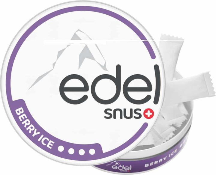 Actual product image Edelweiss Berry (All White Slim) (Nicotine Pouches, 20 mg)