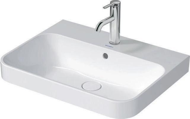 Duravit Aufsatzbecken HAPPY D.2 PLUS m ÜL m HLB 600x460mm ohne Hahnloch weiss (460 mm, 600 mm)