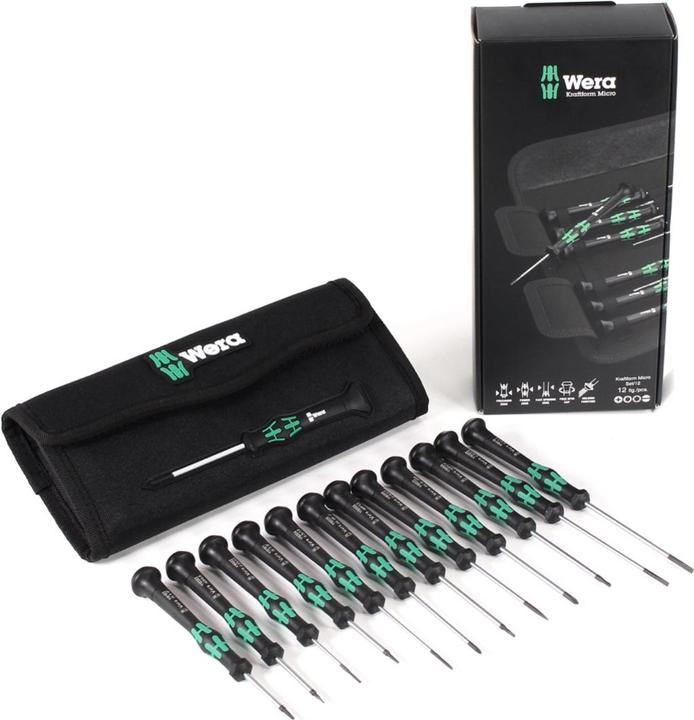 Actual product image Wera Kraftform Micro 12 Universal 1 (Slotted screws, Allen screw, Torx (TX), Phillipps cross recess (PH))