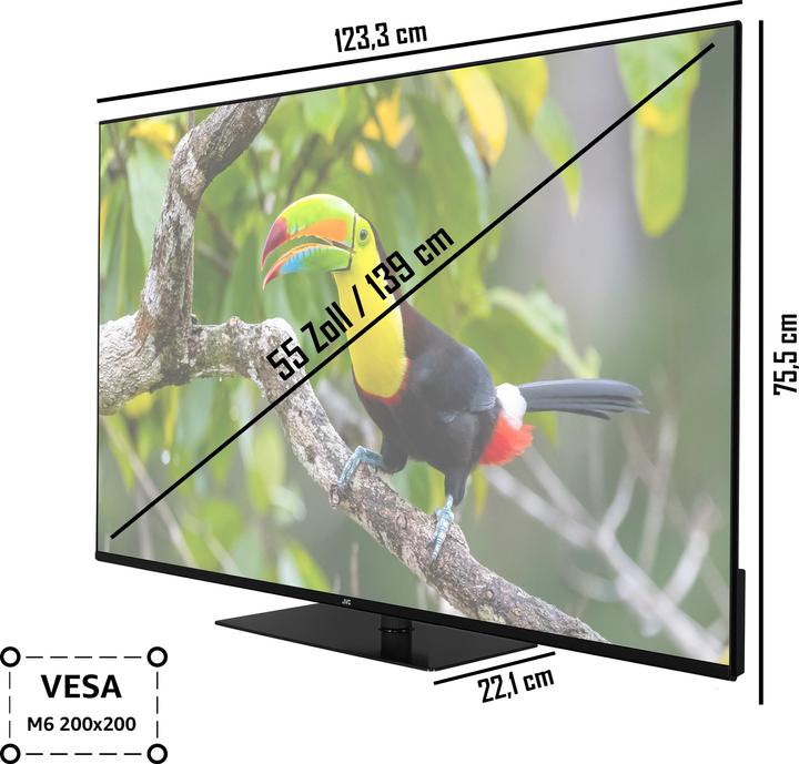 Immagine prodotto JVC LT-55VU6355 LED-TV (55", LED, 4K, 2023)
