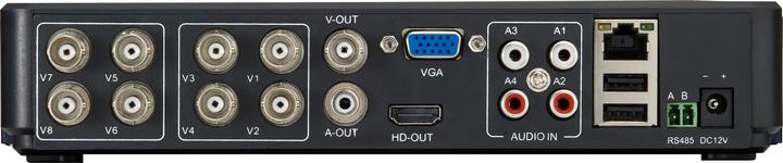 Actual product image LevelOne CCTV 8-channel Fix Out H.265 IR 4xCam ink