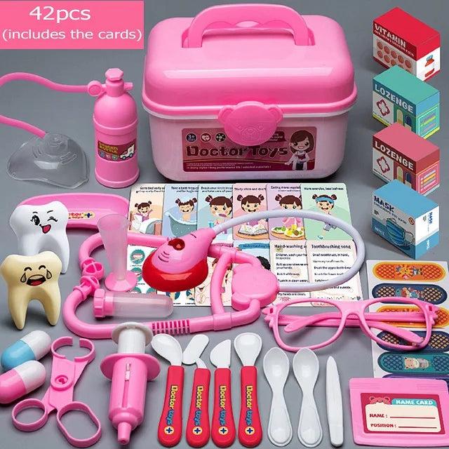 Image du produit Activity Board Mallette de médecin pour enfants, mallette de médecin jouet avec stéthoscope