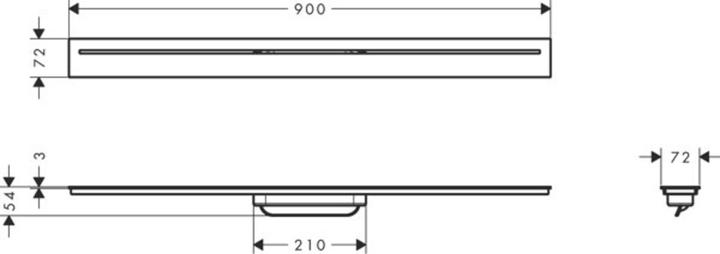 Image du produit Axor Kit de finition Drain Goulotte, 900mm, 42522 (900 mm)