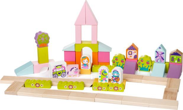 Actual product image Cubika Set Costruzioni in Legno - Blocchi per Bambini: Città per Ragazze