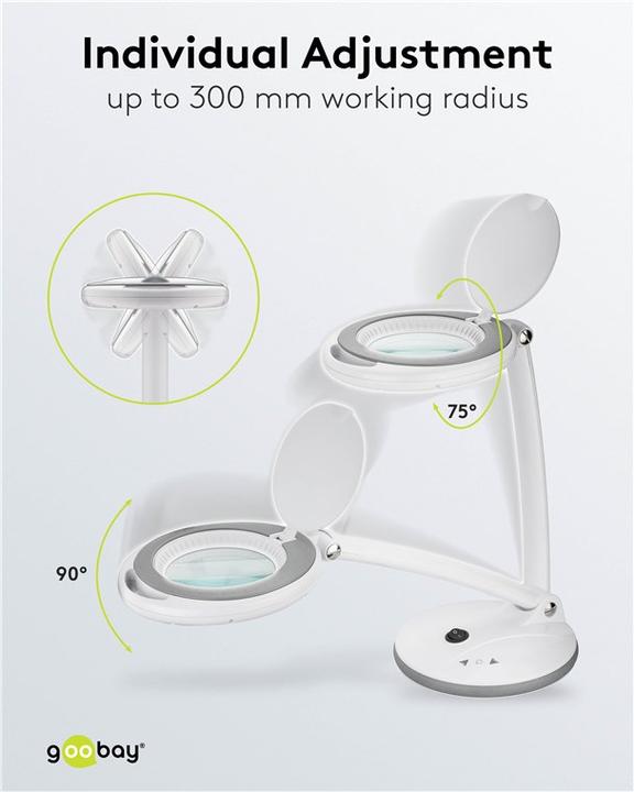 Produktbild Goobay LED-Stand-Lupenleuchte (450 lm)