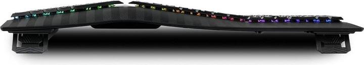 Actual product image Perixx PERIBOARD-835 BR DE, wireless RGB-illuminated ergonomic mechanical keyboard - flat bra (DE, Wireless)