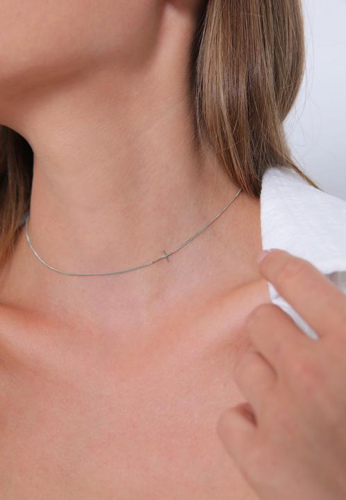 Actual product image Elli Choker mit Kreuz (Sterling Silver, 36 cm)